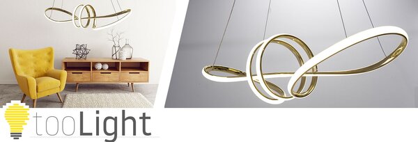 Lampa LED APP824-CP Gold