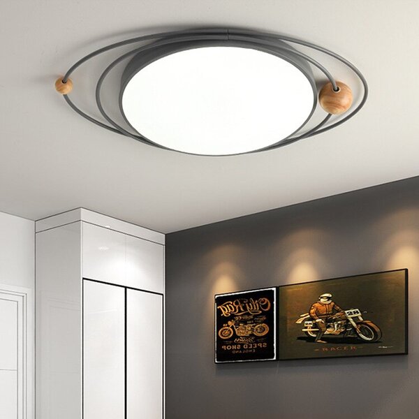 Toolight Toollight - Plafoniera Galaxy Black E27 60W APP868-C, negru, OSW-06887