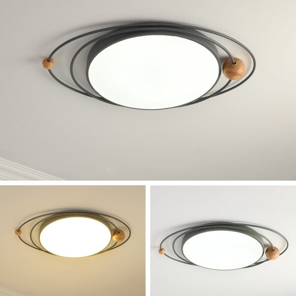 Toolight Toollight - Plafoniera Galaxy Black E27 60W APP868-C, negru, OSW-06887