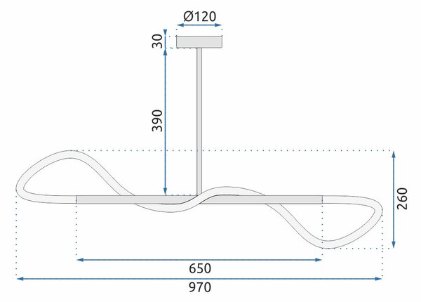 Lampa LED APP856-CP BLACK