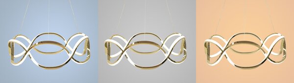 Lampa LED APP800-CP Twist Gold