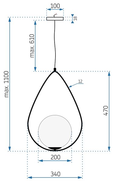 Lampa APP938-1CP