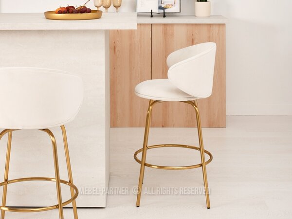 Scaun Jared (crem + auriu). Promo -14%. 1110710