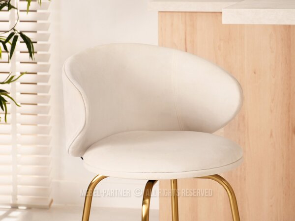 Scaun Jared (crem + auriu). Promo -14%. 1110710