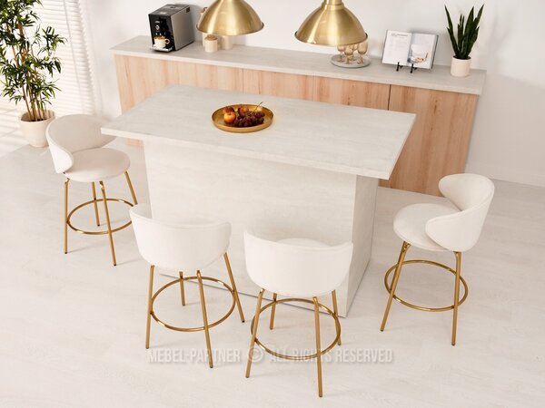 Scaun Jared (crem + auriu). Promo -14%. 1110710