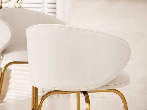 Scaun Jared (crem + auriu). Promo -14%. 1110710