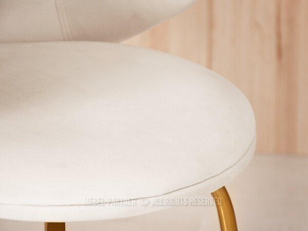 Scaun Jared (crem + auriu). Promo -14%. 1110710