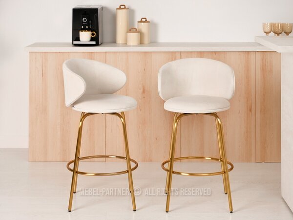 Scaun Jared (crem + auriu). Promo -14%. 1110710