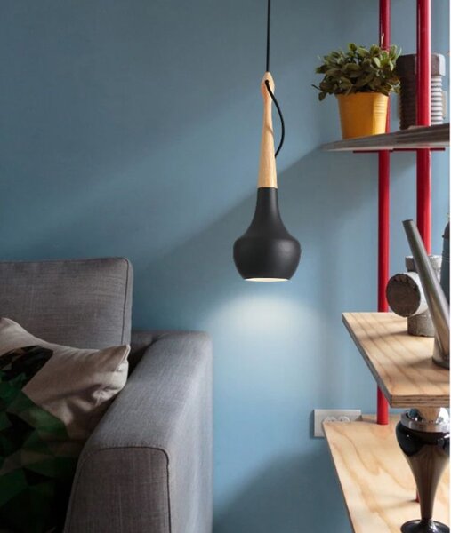 Lampa APP936-1CP Black