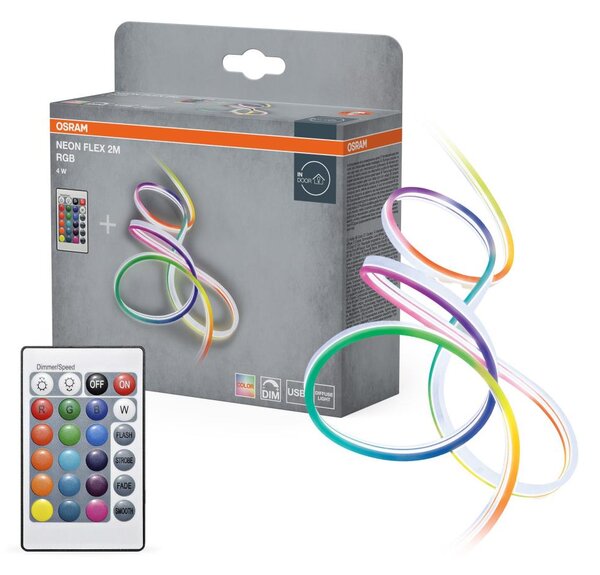 Osram - bandă LED RGB dimabilă NEON FLEX 2m LED/4W/5V + telecomandă