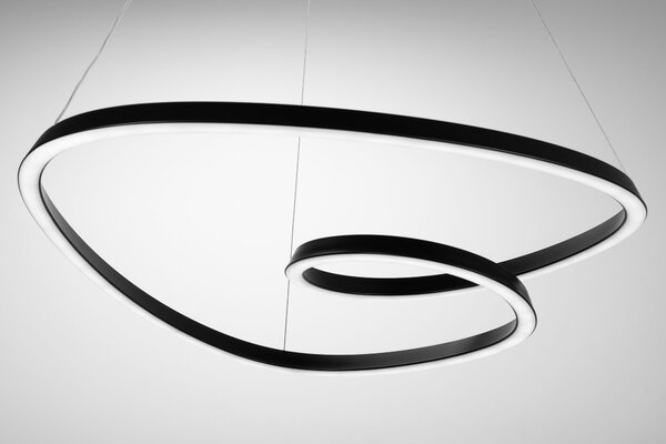 Lampă suspendată de tavan LED modern + telecomandă APP796-cp Negru