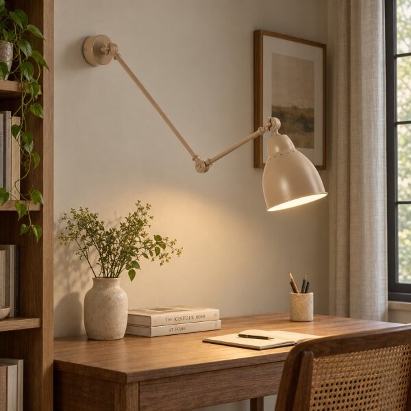 BRILAGI - Lampă de perete QUILL 1xE27/40W/230V 83 cm bej
