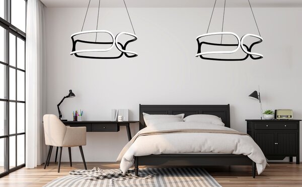 LAMPĂ DE CRISTAL LED APP790-CP TRIO BLACK
