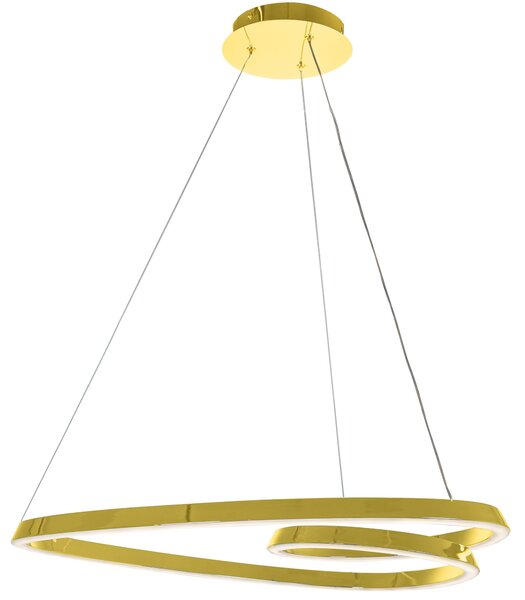 Lampa LED APP7797-cp Gold + Remote Control
