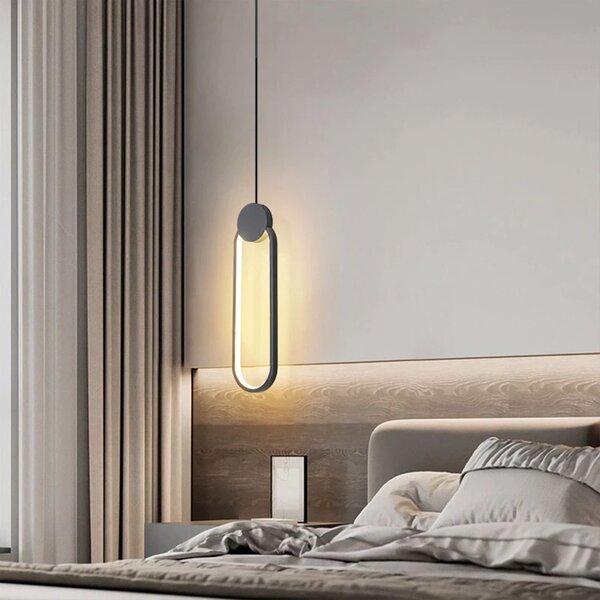Lampă suspendată de tavan LED APP851-CP BLACK