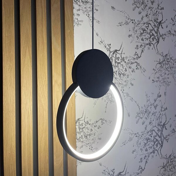 Lampă suspendată de tavan LED APP852-CP BLACK