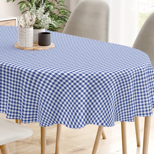 Goldea față de masă din bumbac - model 802 - ovale 120 x 160 cm