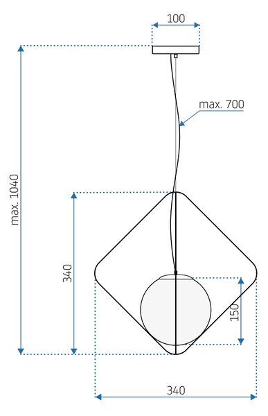 Lampă de tavan APP1018-1CP