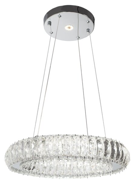 Kryształowa Lampa Sufitowa LED APP1040-CP + pilot