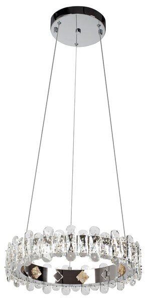 Kryształowa Lampa Sufitowa LED APP1041-CP + pilot