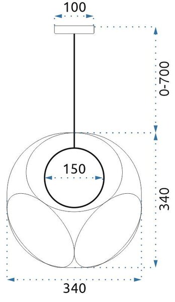 Lampă de tavan APP1019-1CP