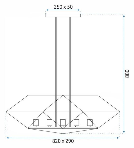 Lampă de tavan APP1037-5CP