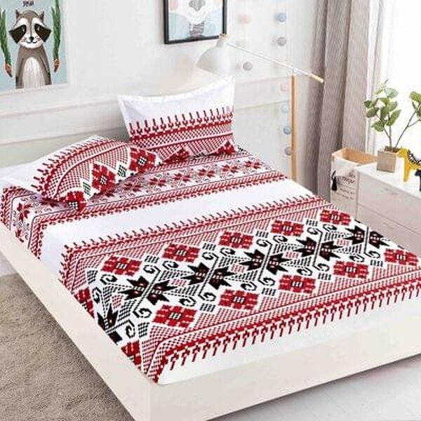 Husa protectie pat cu elastic, bumbac finet, 180 x 200 cm, 3 piese, HPP20