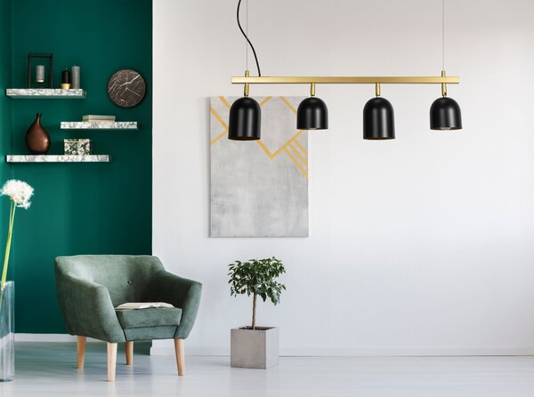 Lampă de tavan APP1031-4CP Black