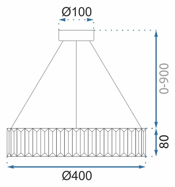 Lampă de tavan LED APP982-CP