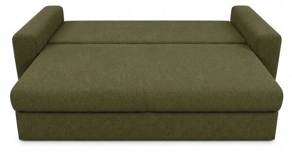 Canapea extensibila GENF, stofa catifelata verde olive - Monolith 38