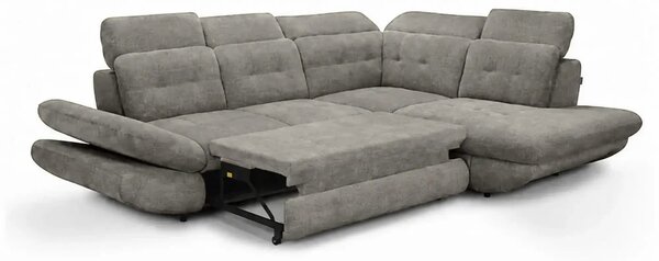 Coltar living SIENA MIC, sezlong dreapta, stofa gri - Frisco G706, 295