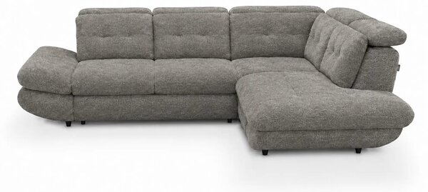 Coltar living SIENA MIC, sezlong dreapta, stofa gri - Frisco G706, 295