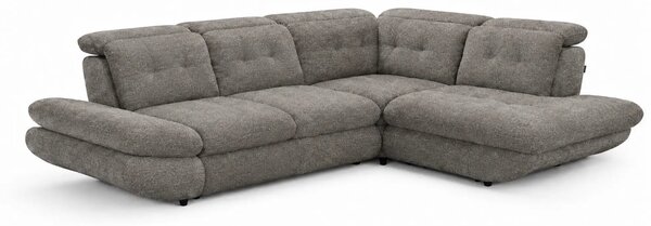 Coltar living SIENA MIC, sezlong dreapta, stofa gri - Frisco G706, 295
