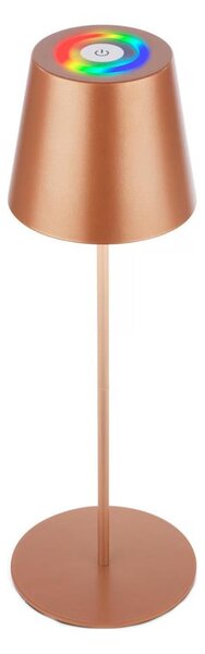 Briloner 7510013-LED RGB Lampă de masă dimabilă CALIDA 2,5W/5V IP44 1200mAh bronz