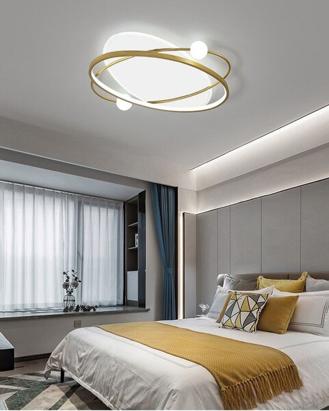 Toolight Toollight, plafoniera LED + telecomandă APP1059-C, alb-auriu, OSW-08885