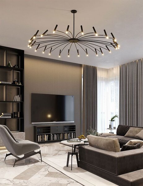 Lampa APP1196-15CP Black