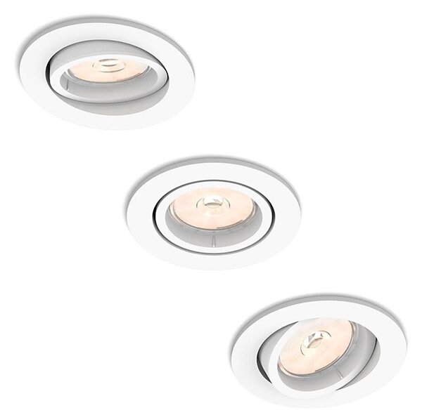 Philips 50393/31/PN - Set 3x corpuri de iluminat încastrate DONEGAL, 1x GU10/5,5W/230V
