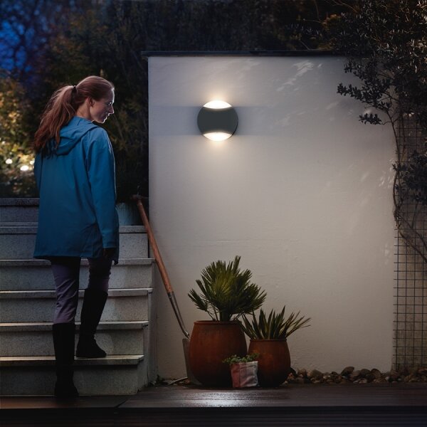 Philips 17338/93/PN - Aplica perete exterior MYGARDEN LIMESTONE 2xGU10/5W