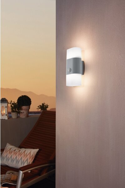Eglo 97313 - LED Aplica perete exterior cu senzor FAVRIA 1 2xLED/5,5W/230V
