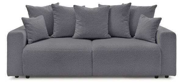 Canapea Extensibilă 3 locuri LIVIGNO, cu ladă de depozitare, 235x93x100 cm, Gri-Inchis-Anthology