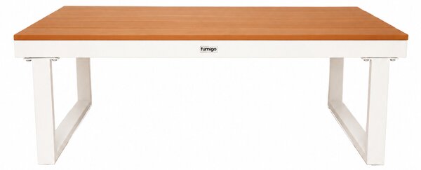 Furnigo Set metalic de grădină Malaga - alb/perne antracit