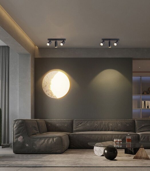 Toolight Toollight, plafoniera 3xGU10 APP1243-3C, negru mat, OSW-40098