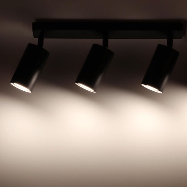 Toolight Toollight, plafoniera 3xGU10 APP1243-3C, negru mat, OSW-40098