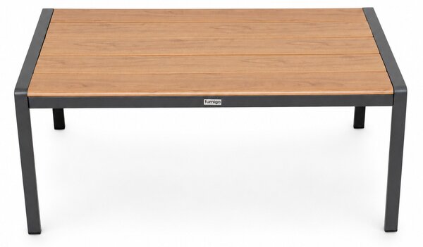 Furnigo Set metalic de grădină Valencia - antracit/perne bej