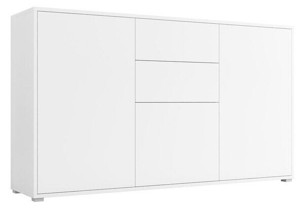 Comodă Comfivo Tutela, Alb, PAL laminat, 93x141x41cm, 51 kg