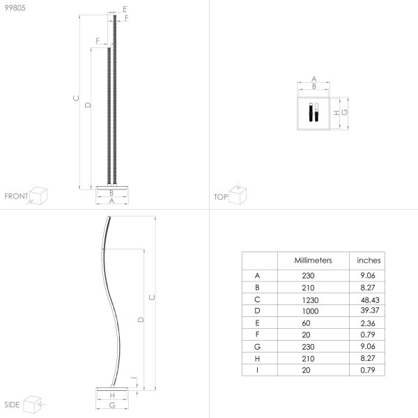 Lampadar LED LEJIAS LED/8W/230V Eglo 99805