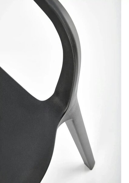 Scaun K491, negru, polipropilena, 60x56x76 cm