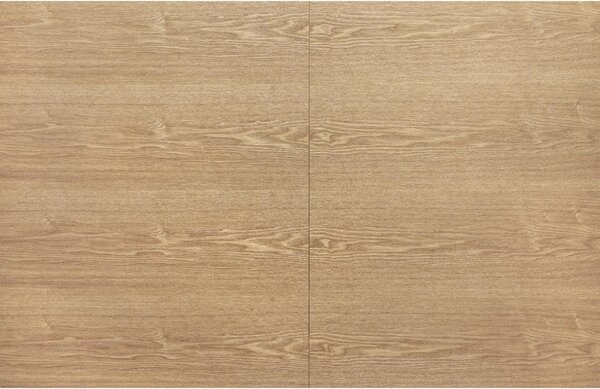 Masa extensibila HENRY, stejar/negru, furnir/metal, 180/300x100x75 cm