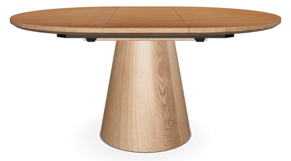 Masa rotunda extensibila living ANGEL II, stejar, 120/160x120x75 cm