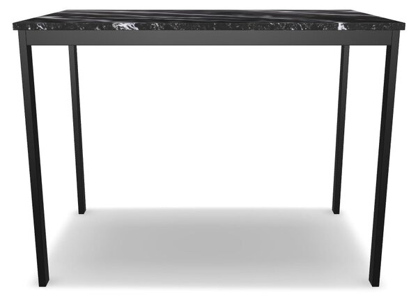 Masa MARIO, negru cu efect de marmura, 100x60x75 cm